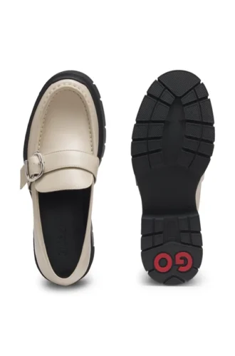 Buckled-strap loafers