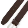 Buffalo-leather belt with branded pin buckle Buffalo-leather belt with branded pin buckle