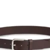 Buffalo-leather belt with branded pin buckle Buffalo-leather belt with branded pin buckle