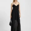 Burnout-dot dress with spaghetti straps Burnout-dot dress with spaghetti straps