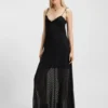 Burnout-dot dress with spaghetti straps Burnout-dot dress with spaghetti straps