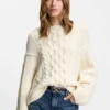 Cable-knit sweater in an oversized fit