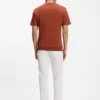 Cable-knit T-shirt in cotton and silk