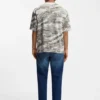 Camouflage-jacquard T-shirt in cotton