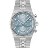 Candor blue-dial chronograph watch with fluted bezel