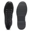 Canvas boots with suede trims