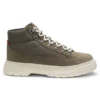 Canvas boots with suede trims