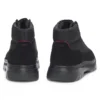 Canvas boots with suede trims