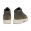 Canvas boots with suede trims