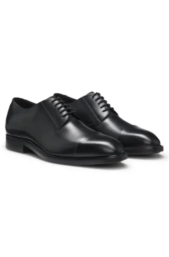 Cap-toe Derby shoes in leather
