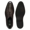 Cap-toe Derby shoes in leather