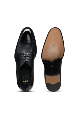 Cap-toe Derby shoes in leather