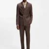 Cap-toe Derby shoes in leather