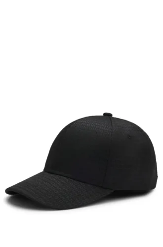 Cap with all-over logo jacquard Cap with all-over logo jacquard