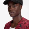 Cap with all-over logo jacquard