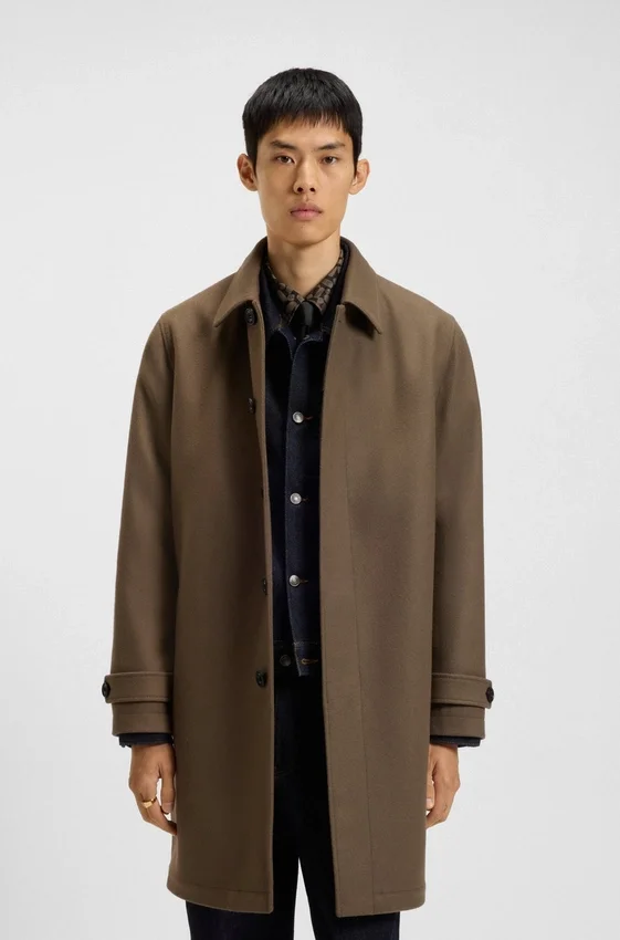 Car coat in a wool blend Car coat in a wool blend