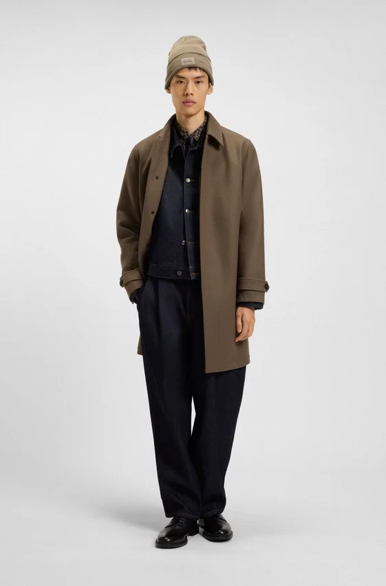 Car coat in a wool blend Car coat in a wool blend