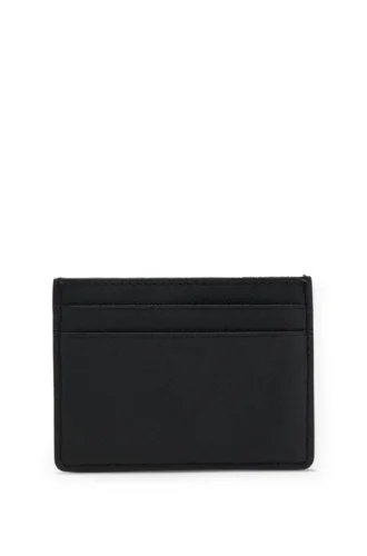 Card holder with foil-embossed logo