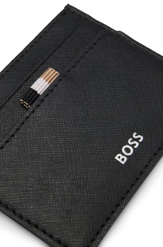 Card holder with foil-embossed logo Card holder with foil-embossed logo