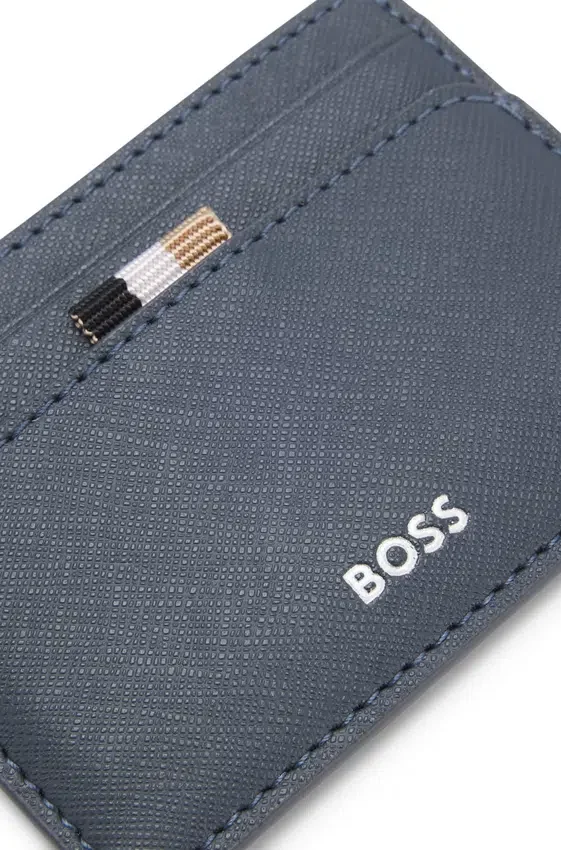 Card holder with foil-embossed logo Card holder with foil-embossed logo