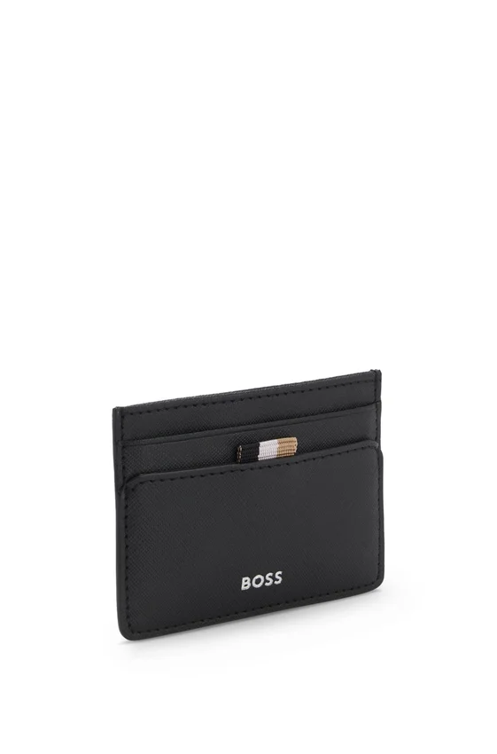 Card holder with foil-embossed logo Card holder with foil-embossed logo