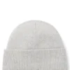 Cashmere beanie with metallic logo trim