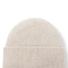 Cashmere beanie with metallic logo trim