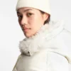 Cashmere beanie with metallic logo trim