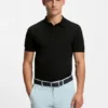 Centred-logo slim-fit polo shirt in cotton piqué
