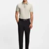 Centred-logo slim-fit polo shirt in cotton piqué