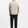 Centred-logo slim-fit polo shirt in cotton piqué