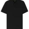 Centred-logo slim-fit polo shirt in cotton piqué