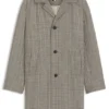Checked coat in a classic fit Checked coat in a classic fit
