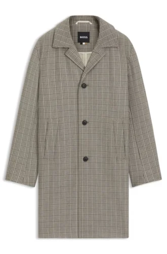 Checked coat in a classic fit