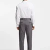 Checked modern-fit trousers in stretch cloth