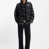 Checked oversized-fit overshirt in cotton twill