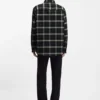Checked oversized-fit overshirt in cotton twill