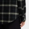 Checked oversized-fit overshirt in cotton twill