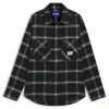 Checked oversized-fit overshirt in cotton twill