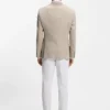 Checked regular-fit jacket in comfort-stretch cloth