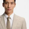 Checked regular-fit jacket in comfort-stretch cloth