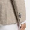 Checked regular-fit jacket in comfort-stretch cloth