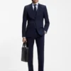 Checked regular-fit shirt in Italian-made cotton twill