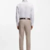 Checked regular-fit shirt in Italian-made cotton twill