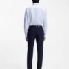 Checked regular-fit shirt in Italian-made cotton twill
