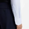 Checked regular-fit shirt in Italian-made cotton twill
