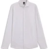 Checked regular-fit shirt in Italian-made cotton twill