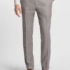 Checked regular-fit suit in virgin wool