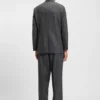 Checked relaxed-fit jacket in stretch wool Checked relaxed-fit jacket in stretch wool