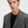 Checked relaxed-fit jacket in stretch wool Checked relaxed-fit jacket in stretch wool